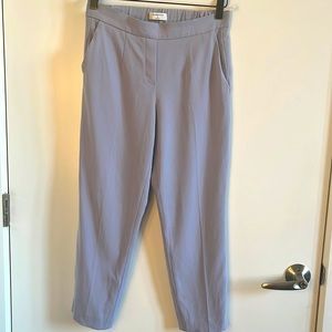 Aritzia Babaton Cohen Cropped Dress Pants in Lilac Grey